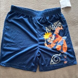 Blue Naruto Graphic Men’s Athletic Shorts